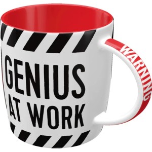 43030 Ceramic Mug Warning Genius at Work